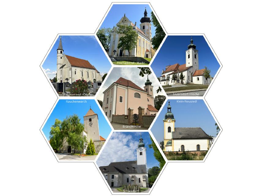 7-Kirchen-Collage